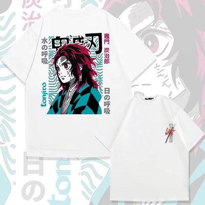 Tee-shirt Demon Slayer 100% Cotton 